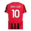 Maglia ufficiale AC Milan Rafael Leao 10 Casa 2024-25 per Bambino